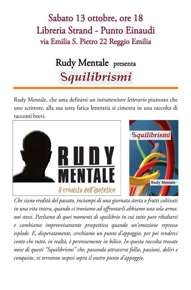 Rudy Mentale presenta locandina
